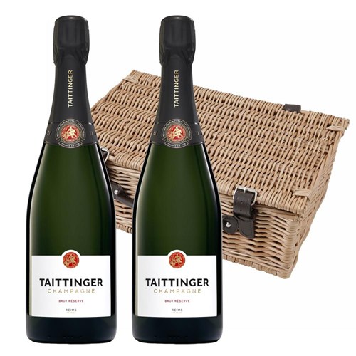 Taittinger Brut Champagne 75cl Twin Hamper (2x75cl)
